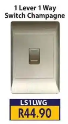 Laduma Hardware catalogue Lars 1 Lever 1 Way Switch Champagne offer