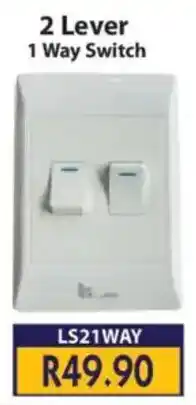 Laduma Hardware catalogue Lars 2 Lever 1 Way Switch offer