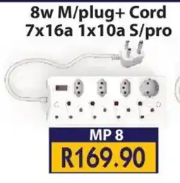 Laduma Hardware catalogue Lars 8w M/plug + Cord offer