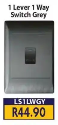 Laduma Hardware catalogue Lars 1 Lever 1 Way Switch Grey offer