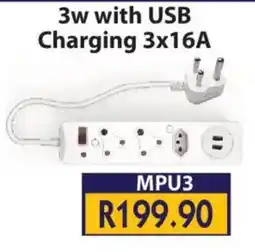 Laduma Hardware catalogue Lars 3w with USB Charging 3x16A offer