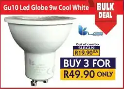 Laduma Hardware catalogue Lars Gu10 Led Globe 9w Cool White offer