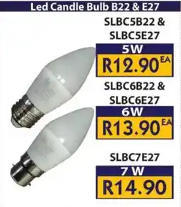 Laduma Hardware catalogue Led Candle Bulb B22 & E27 offer