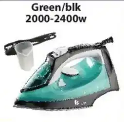 Laduma Hardware catalogue Lars Green/ Black 2000-2400w Steam Iron offer