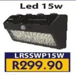 Laduma Hardware catalogue Lars Led 15w sensor solar wall lamp offer