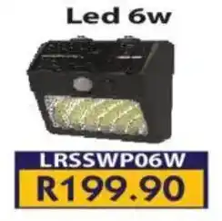 Laduma Hardware catalogue Lars Led 6w sensor solar wall lamp offer