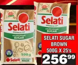 Advance Cash n Carry SELATI SUGAR BROWN 500G X 25's offer