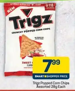 Pick n Pay Trigz Popped Corn Chips Assorted 28g Each offer
