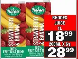 Advance Cash n Carry RHODES JUICE 1L offer