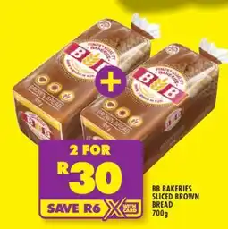 Shoprite BB Bakeries Sliced Brown Bread offer