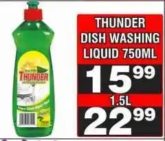 Advance Cash n Carry THUNDER DISH WASHING LIQUID 750ML offer