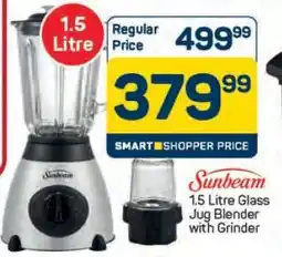 Pick n Pay Hypermarket Sunbeam 1.5 Litre Glass Jug Blender with Grinder offer