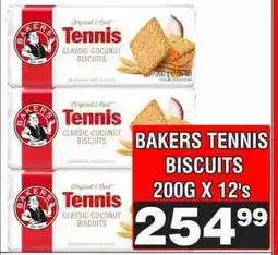 Advance Cash n Carry BAKERS TENNIS BISCUITS 200G X 12's offer