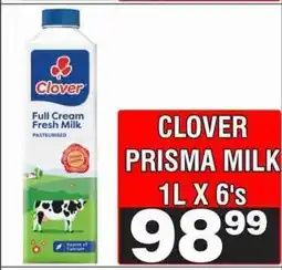 Advance Cash n Carry CLOVER PRISMA MILK 1L X 6's offer