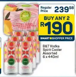 Pick n Pay B&T Vodka Spirit Cooler Assorted 6 x 440ml offer