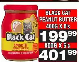 Advance Cash n Carry BLACK CAT PEANUT BUTTER 400G X 6's offer