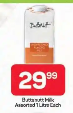 Pick n Pay Buttanutt Milk Assorted 1 Litre Each offer