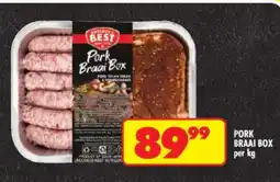 Shoprite Pork Braai Box offer