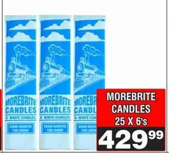 Advance Cash n Carry MOREBRITE CANDLES offer