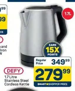 Pick n Pay 1.7 Litre Stainless Steel Cordless Kettle offer