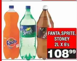 Advance Cash n Carry FANTA, SPRITE, STONEY 2L X 6's offer
