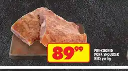Shoprite PRE-COOKED PORK SHOULDER RIBS per kg offer