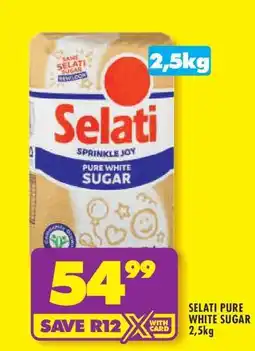 Shoprite SELATI PURE WHITE SUGAR 2,5kg offer