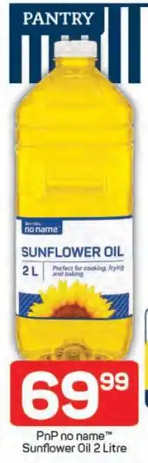 Pick n Pay PnP no name Sunflower Oil 2 Litre offer