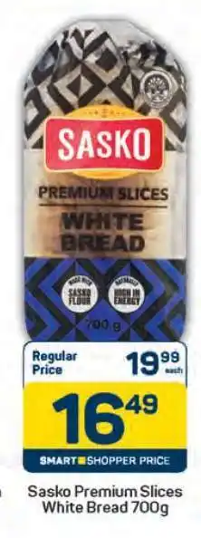Pick n Pay Sasko Premium Slices White Bread 700g offer
