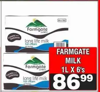 Advance Cash n Carry FARMGATE MILK 1L X 6's offer