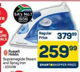 Pick n Pay Hypermarket Russell Hobbs Supremeglide Steam and Spray Iron offer