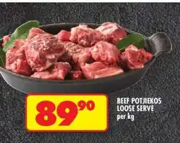 Shoprite BEEF POTJIEKOS (LOOSE SERVE) offer