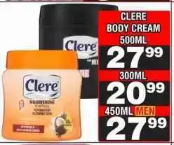 Advance Cash n Carry CLERE BODY CREAM 500ML offer