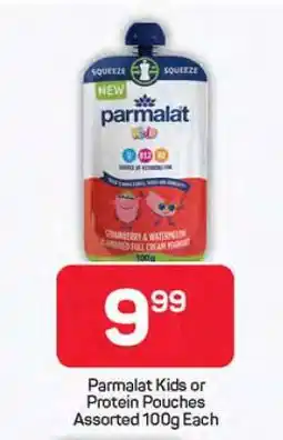 Pick n Pay Parmalat Kids or Protein Pouches Assorted 100g Each offer