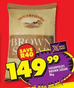 Shoprite SUGARFIELDS BROWN SUGAR 8kg offer