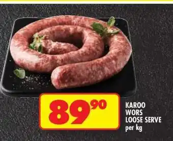 Shoprite KAROO WORS LOOSE SERVE offer
