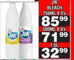 Advance Cash n Carry JIK BLEACH 1.5L offer
