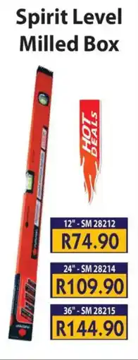 Laduma Hardware catalogue Venus Spirit Level Milled Box offer