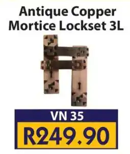 Laduma Hardware catalogue Venus Antique Copper Mortice Lockset 3L offer