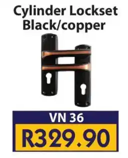 Laduma Hardware catalogue Venus Cylinder Lockset Black/ Copper offer