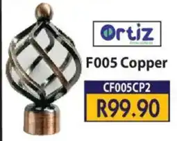 Laduma Hardware catalogue Ortiz F005 Copper Curtain Finial offer