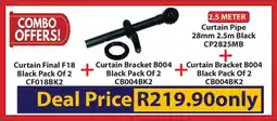 Laduma Hardware catalogue Curtain Final F18 + Curtain Bracket B004 + Curtain Pipe offer