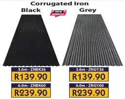 Laduma Hardware catalogue Corrugated Iron Black/ Grey offer