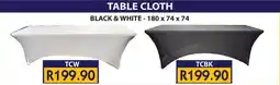 Laduma Hardware catalogue Table cloth black & white offer