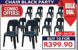 Laduma Hardware catalogue Chair black party offer