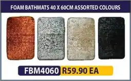 Laduma Hardware catalogue Foam bathmats assorted colours offer