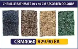 Laduma Hardware catalogue Chenille bathmats assorted colours offer