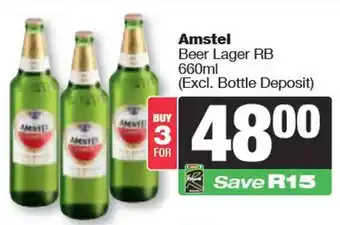 Spar Amstel Beer Lager RB offer