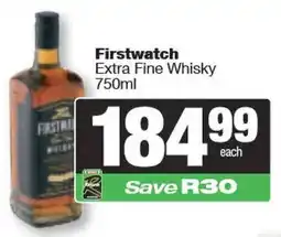 Spar Firstwatch Extra Fine Whisky offer