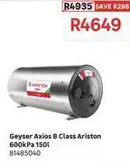 Leroy Merlin Ariston Axios 150Ltr B Class Geyser 600kPa 81485040 offer